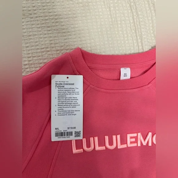Lululemon athletica Pink Cropped Sweatshirt - Picture 4 of 4